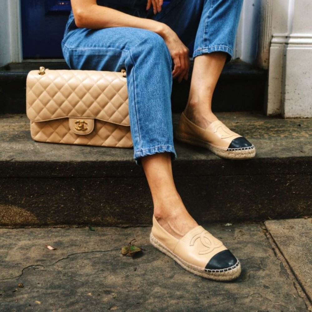 Chanel Lambskin Espadrilles